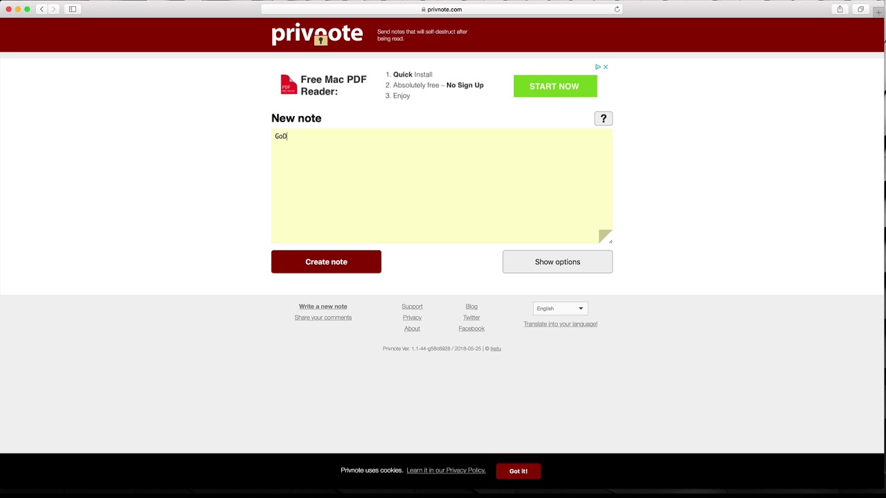 Privnote Review – Self Destruct Online Notes Service post thumbnail image